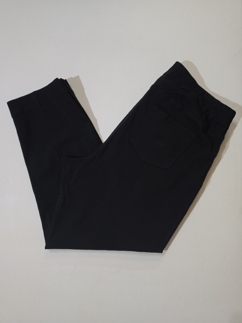 Soft Surroundings Chino Pants Womens Black High Rise Minimalist Business Casual - Picture 3 of 5